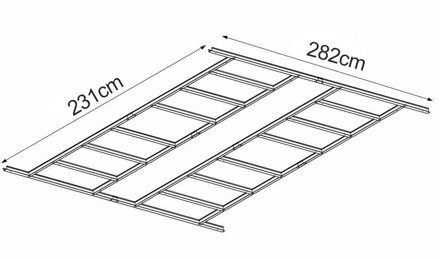 Podlahová konštrukcia na domček Strend Pro, pre 2172913, 231x282 cm Podlahová konštrukcia na domček Strend Pro, pre 2172913, 231x282 cm