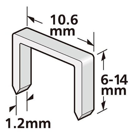 Sponky STREND PRO Premium J914, 14 mm, 1,2x10,6 mm, bal. 1000 ks
