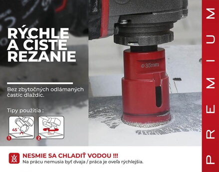 Vyrezavac STREND PRO DCB11, 68 mm, M14, diamant