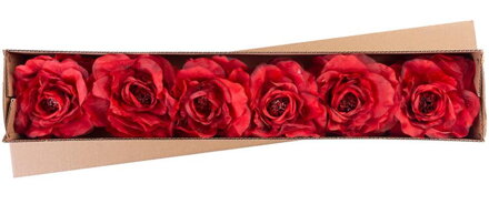 X Kvet MagicHome, pivónia, červená, stonka, veľkosť kvetu: 16 cm, dĺžka kvetu: 24 cm, bal. 6 ks X Kvet MagicHome, pivónia, červená, stonka, veľkosť kvetu: 16 cm, dĺžka kvetu: 24 cm, bal. 6 ks