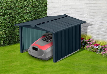 Domček Strend Pro, na robotickú kosačku, garáž, plech, antracit, 86x88x60 cm Domček Strend Pro, na robotickú kosačku, garáž, plech, antracit, 86x88x60 cm