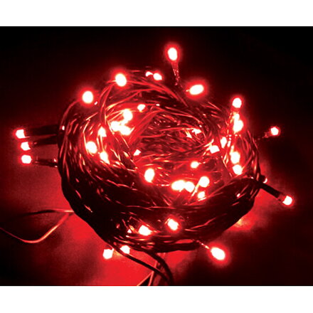 Retaz MagicHome Orion, 10 m, 100xLED červené, 8 funkcií, 230V, interiér