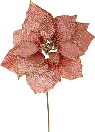 X Kvet MagicHome Vianoce, Poinssetia, ružová, stonka, veľkosť kvetu: 35 cm
