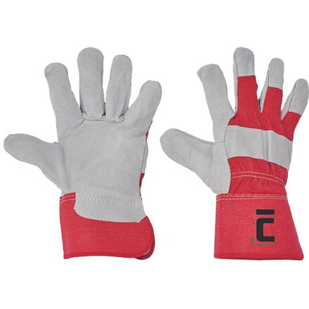 Rukavice EIDER RED 11, červené, kombinované
