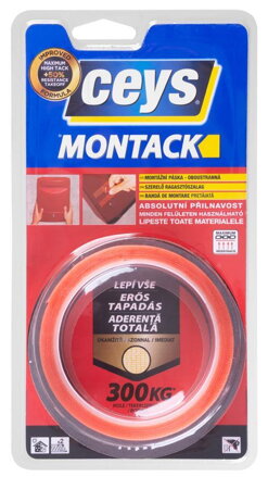 Páska MONTACK LEPÍ VŠETKO OKAMŽITE, montážna, 2,5 m x 19 mm Páska MONTACK LEPÍ VŠETKO OKAMŽITE, montážna, 2,5 m x 19 mm
