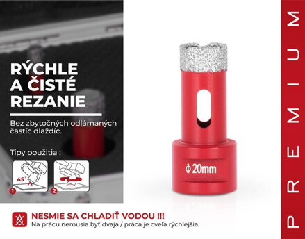 Vyrezavac STREND PRO DCB11, 20 mm, M14, diamant